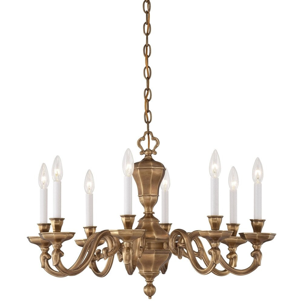 Casoria Vintage English Patina 8 Light Chandelier By Minka Metropolitan