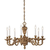 Casoria Vintage English Patina 8 Light Chandelier By Minka Metropolitan