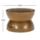 Minkler Iron Hourglass Coffee Table by Christopher Knight Home