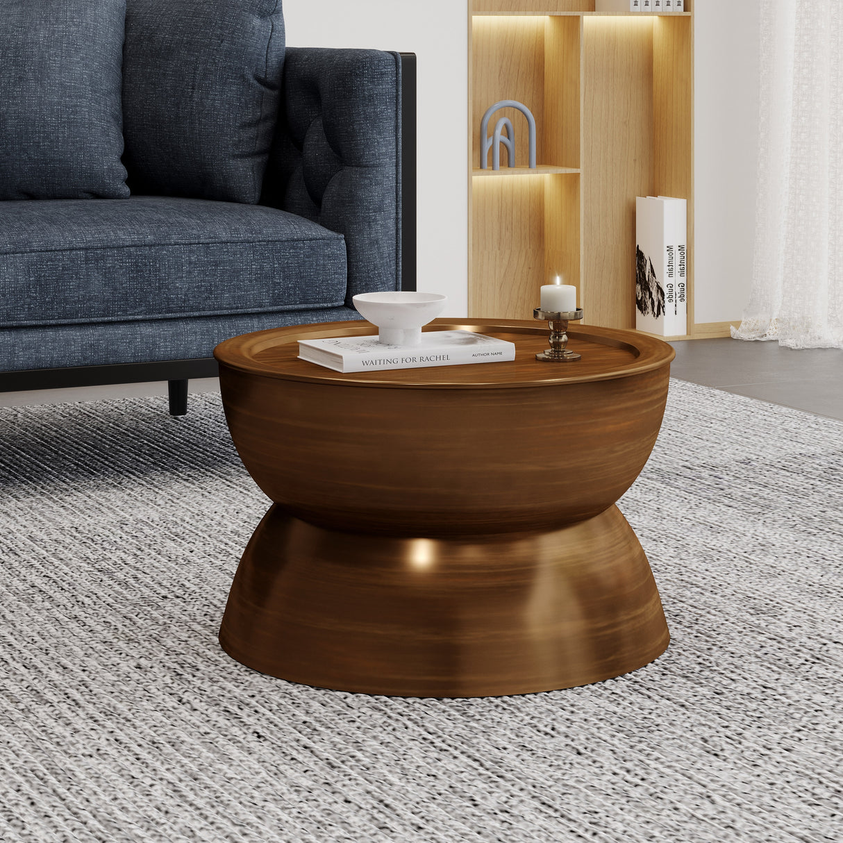 Minkler Iron Hourglass Coffee Table by Christopher Knight Home