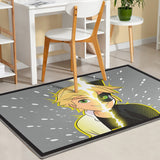 Miraculous Ladybug Double Face Cat Noir Grey Area Rug by Well Woven