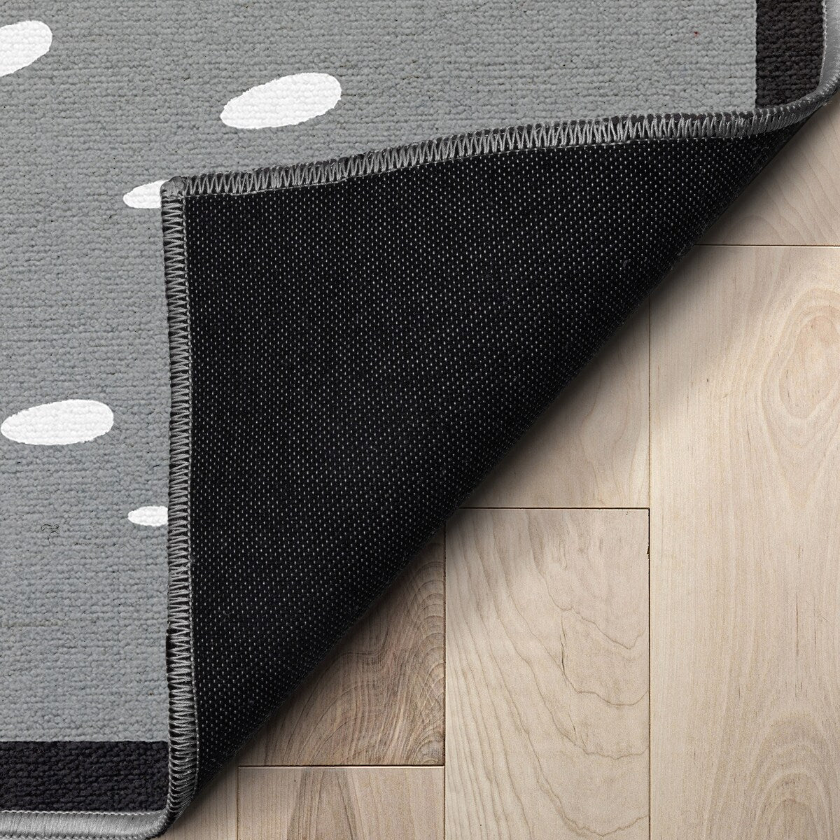 Miraculous Ladybug Double Face Cat Noir Grey Area Rug by Well Woven
