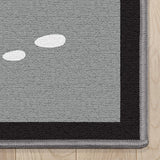 Miraculous Ladybug Double Face Cat Noir Grey Area Rug by Well Woven