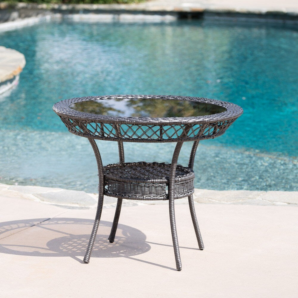 Mirage Outdoor 5-piece Wicker Dining Set by Christopher Knight Home