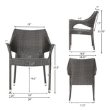 Mirage Outdoor 5-piece Wicker Dining Set by Christopher Knight Home