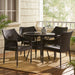 Mirage Outdoor 5-piece Wicker Dining Set by Christopher Knight Home