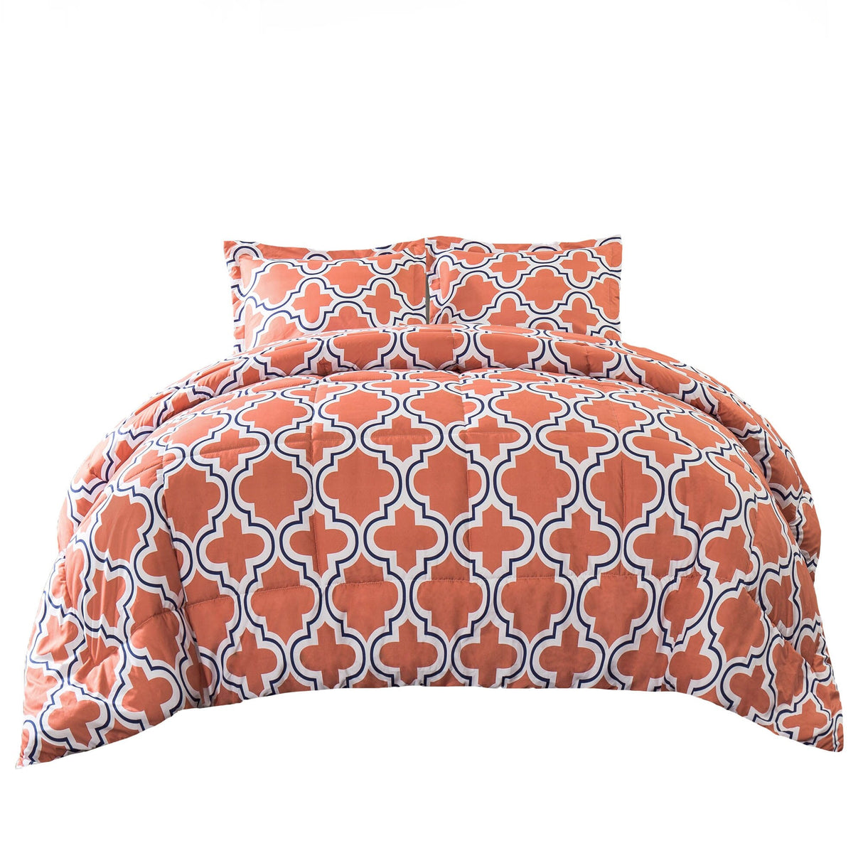Superior All Season Down Alternative Trellis Comforter Set