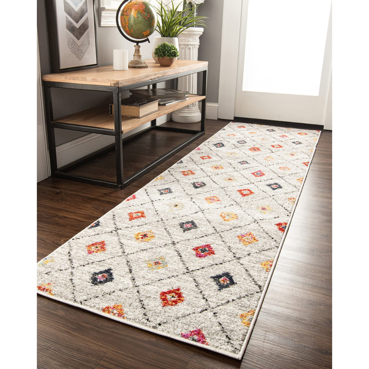 Superior Anton Modern Geometric Lattice Area Rug