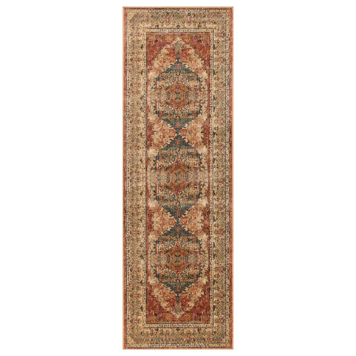 Superior Hestia Traditional Floral Medallion Indoor Area Rug