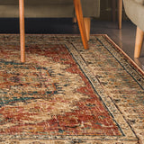 Superior Hestia Traditional Floral Medallion Indoor Area Rug