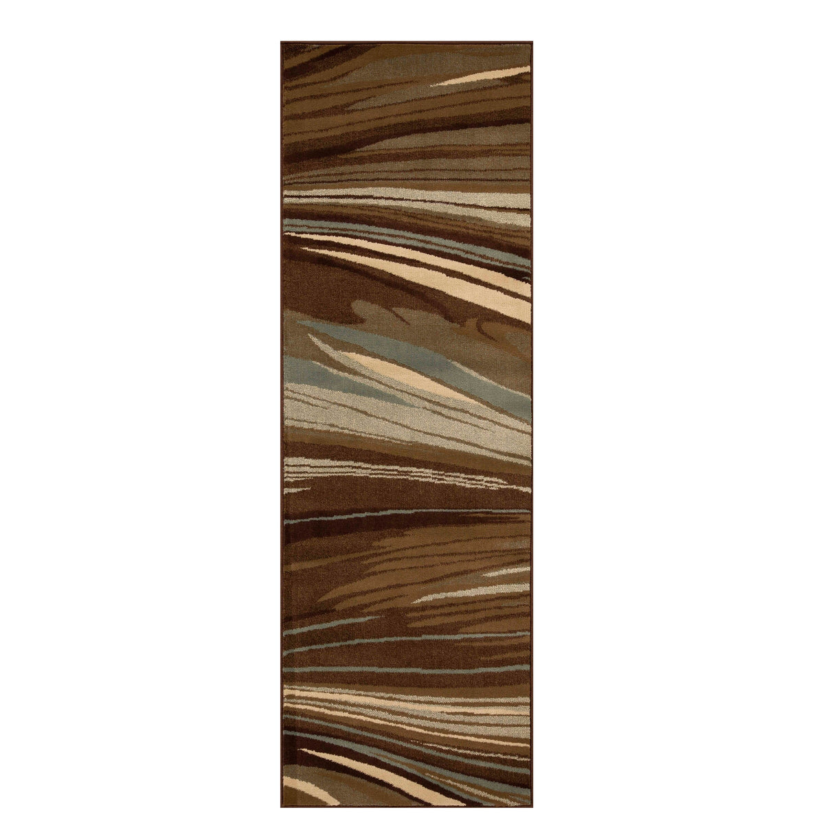 Superior Modern Abstract MultiColored Power-Loomed Indoor Area Rug