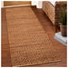 Superior Natural Jute Flatweave Diamond Reversible Black Area Rug