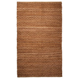 Superior Natural Jute Flatweave Diamond Reversible Black Area Rug