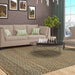 Superior Natural Jute Flatweave Diamond Reversible Black Area Rug