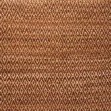 Superior Natural Jute Flatweave Diamond Reversible Black Area Rug