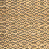 Superior Natural Jute Flatweave Diamond Reversible Black Area Rug