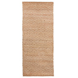 Superior Natural Jute Flatweave Diamond Reversible Black Area Rug