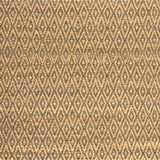 Superior Natural Jute Flatweave Diamond Reversible Black Area Rug