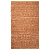 Superior Natural Jute Flatweave Diamond Reversible Black Area Rug