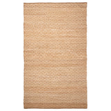 Superior Natural Jute Flatweave Diamond Reversible Black Area Rug