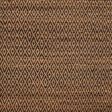 Superior Natural Jute Flatweave Diamond Reversible Black Area Rug