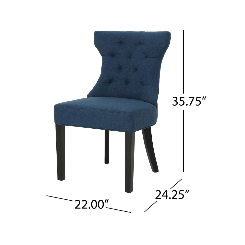 Mircea Traditional Two Toned Fabric Dining Chair by Christopher Knight Home