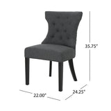 Mircea Traditional Two Toned Fabric Dining Chair by Christopher Knight Home
