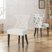 Mircea Traditional Two Toned Fabric Dining Chair by Christopher Knight Home