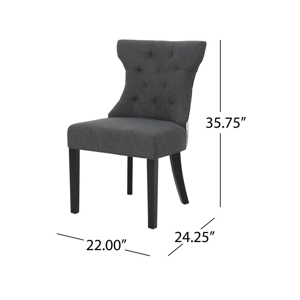 Mircea Traditional Two Toned Fabric Dining Chair by Christopher Knight Home