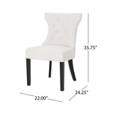 Mircea Traditional Two Toned Fabric Dining Chair by Christopher Knight Home
