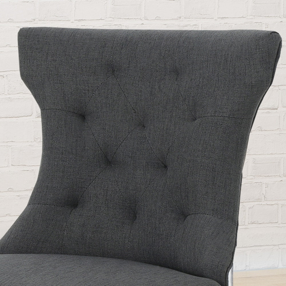 Mircea Traditional Two Toned Fabric Dining Chair by Christopher Knight Home