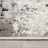 Mirrol Grey Distressed Rectangles Rug