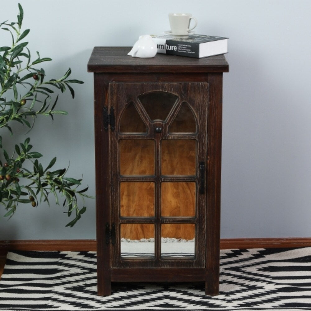 Mirror Door Small Console Cabinet