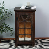 Mirror Door Small Console Cabinet
