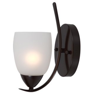 Mirror Lake Bronze and White 1-light Vanity