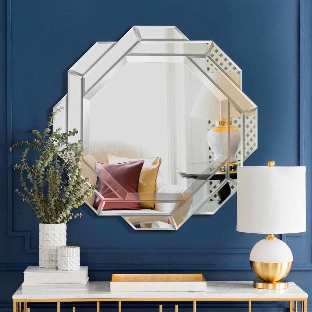Mirror Trend Venetian Octagon Framed Wall Mirror - 22*28*0.59