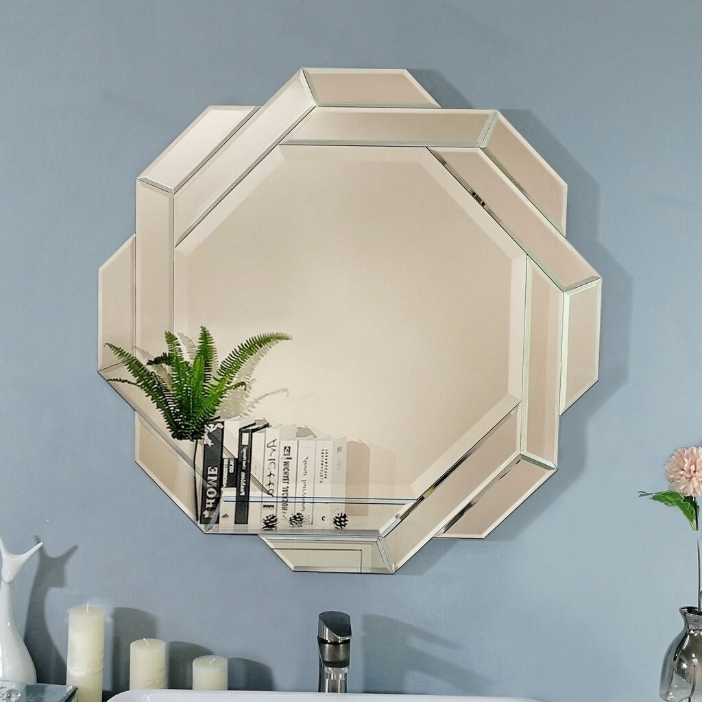 Mirror Trend Venetian Octagon Framed Wall Mirror - 22*28*0.59