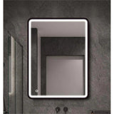Mirror,24x32 Black Frame Led Mirror Aluminium Powder Coating