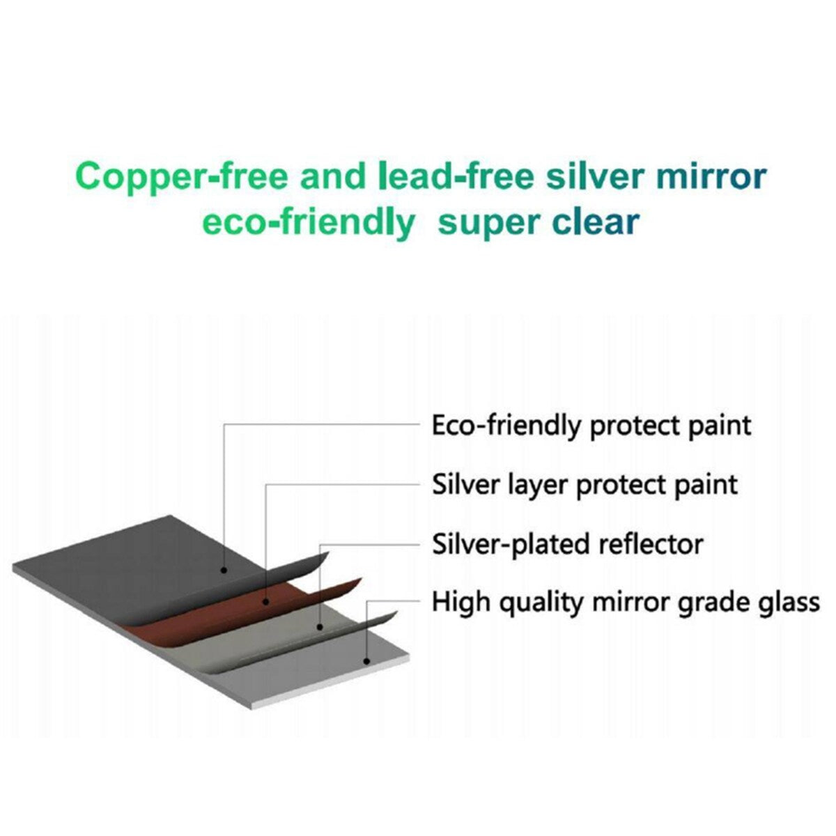 Mirror,24x32 Black Frame Led Mirror Aluminium Powder Coating
