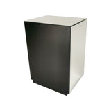 Mirrored Chest with 3 Drawers and Crystal Pulls, Silver
