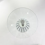 Mirrored Coffee Table Side Table Tempered Glass Desktop Round End Table Small Side Table Bedside Table Night Stand