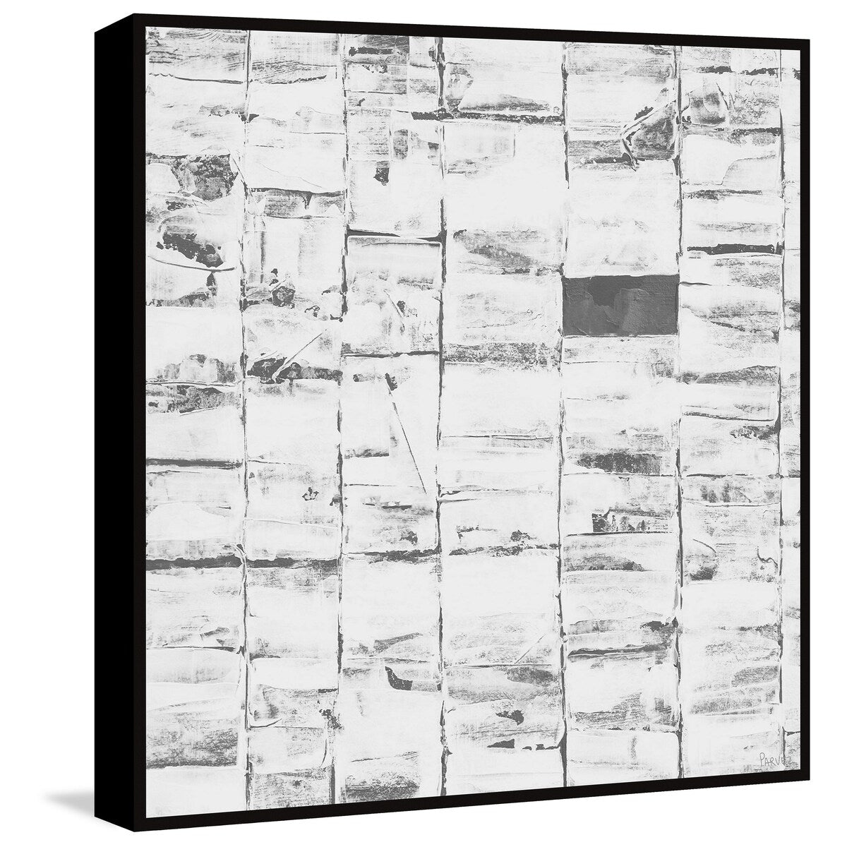 Missing Marble Floater Framed Print on Canvas