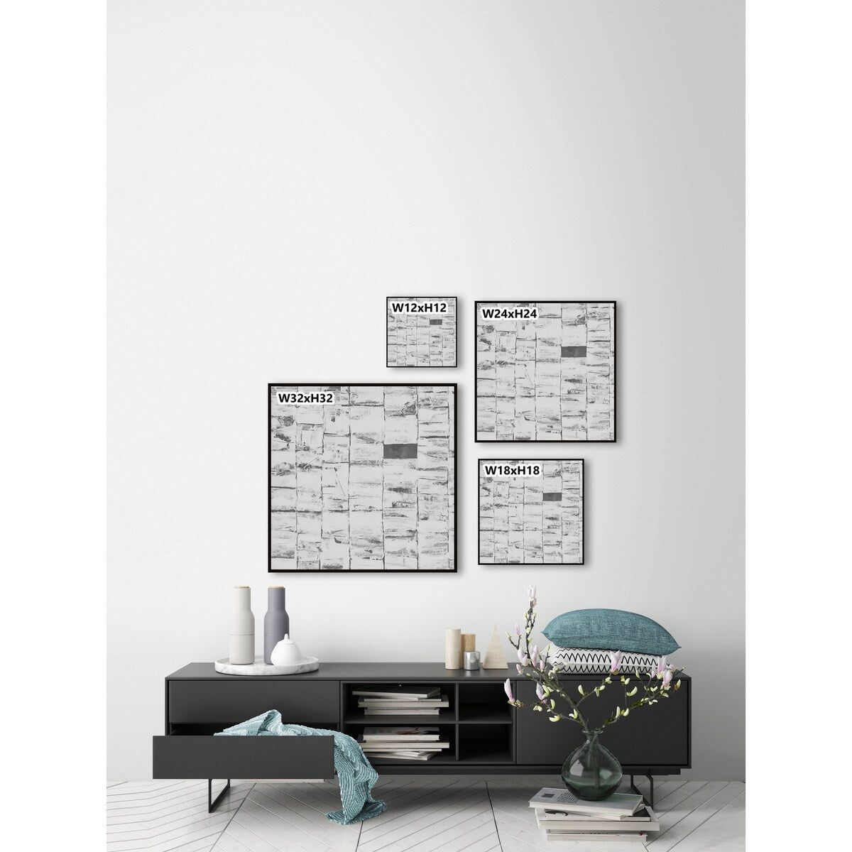 Missing Marble Floater Framed Print on Canvas