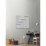 Missing Marble Floater Framed Print on Canvas
