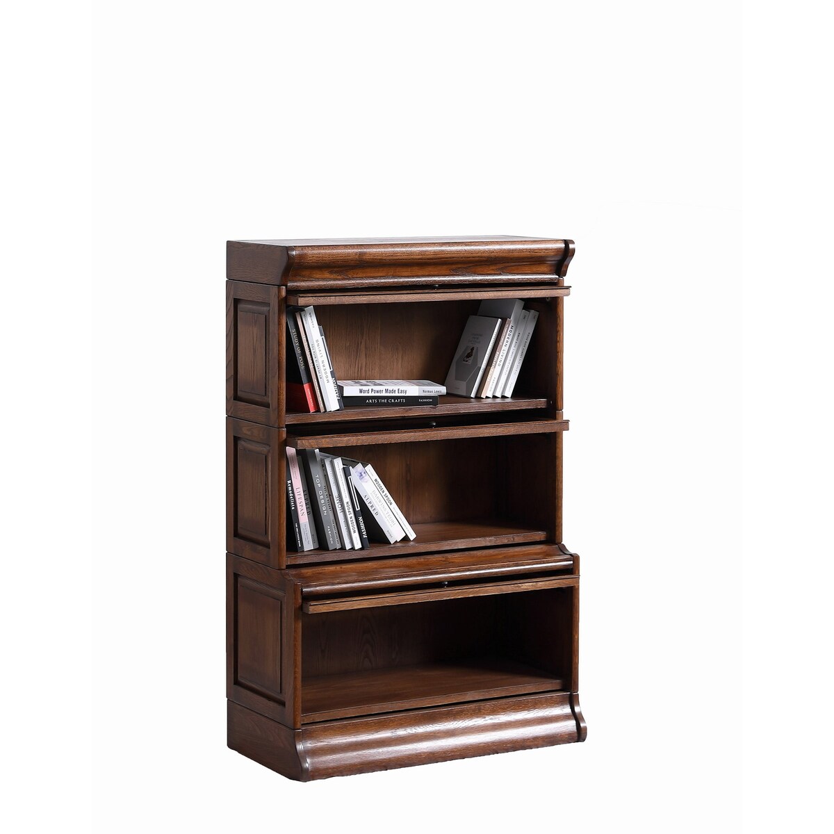 アンティーク家具　MISSION BOOKCASE UNIT Antique Mission Oak double door Bookcase – 36″ Wide - Arts