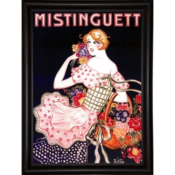 Mistinguett Checked-VINAPP115388 Print 15.25"x11" by Vintage Apple Collection