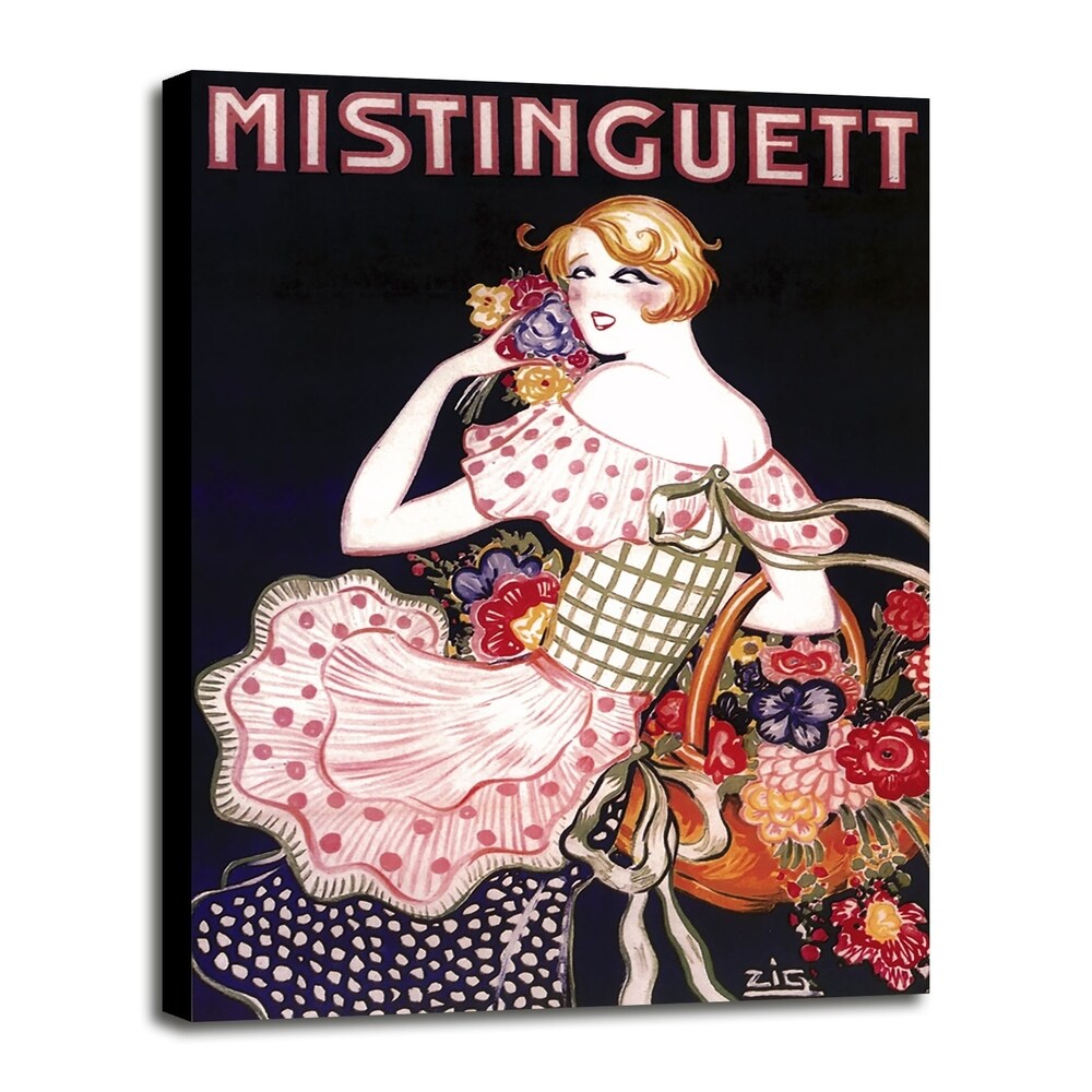 Mistinguett Checked-VINAPP115388 Print 15.25"x11" by Vintage Apple Collection