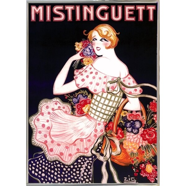Mistinguett Checked-VINAPP115388 Print 15.25"x11" by Vintage Apple Collection