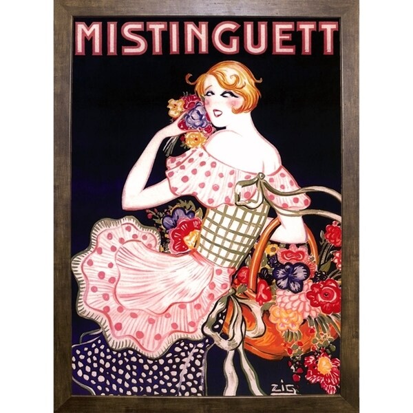 Mistinguett Checked-VINAPP115388 Print 15.25"x11" by Vintage Apple Collection