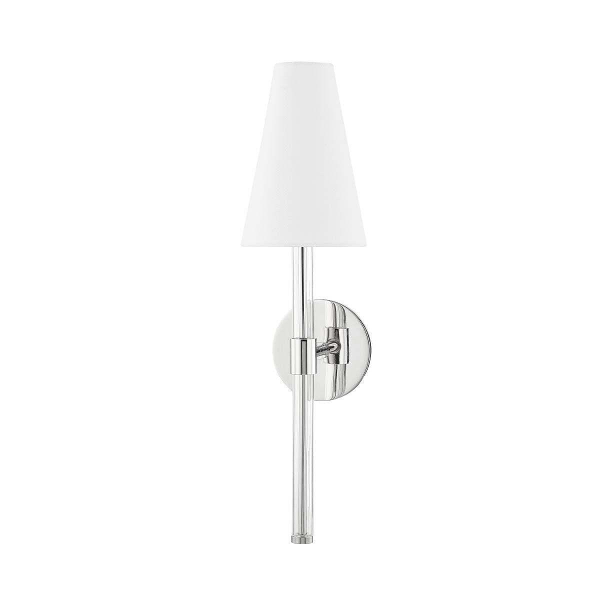 Mitzi By Hudson Valley Janelle 1 Light Wall Sconce Polished Nickel